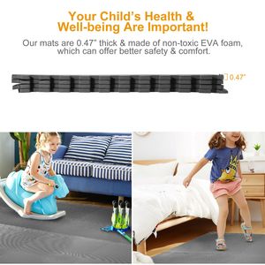 Dalles emboîtables de protection pour sols, tapis de puzzle d'exercice en mousse EVA pour équipement de gym - Product Image 3