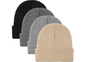 Gorro unisex de punto elástico suave, gorro cálido para invierno, uso casual, ligero, transpirable, para exteriores - Product Image 6