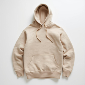 Sweat à capuche surdimensionné pour homme en coton épais 100 %, personnalisable, en molleton - Product Image 3