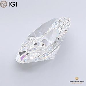 Diamante cultivado en laboratorio CVD de forma ovalada, 5.00 quilates, color E, claridad VVS1, con certificado IGI para colgante de joyería fina. - Product Image 6