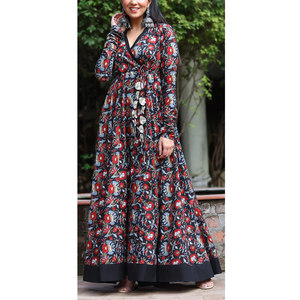Women Printed Frock Elegant Casual Fashion <b>Dress</b> Beautiful Printed <b>Pattern</b> Soft Fabric Comfortable Fit For Women - Product Image 3