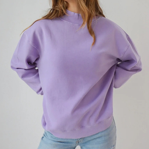 Women Turtleneck Sweatshirt Heavyweight Fleece Lined Oversized Streetwear Pullover - Product Image 4
