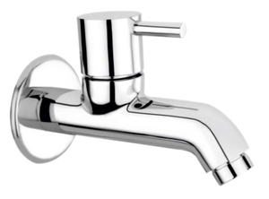 Robinet de lavabo de salle de bain et machine à laver en laiton chromé de qualité supérieure, long, avec bride, pour eau chaude et froide, durable et robuste - Product Image 2