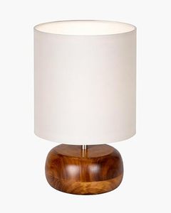 Lámpara de Pie Moderna de Madera con Pantalla de Tela para Decoración de Dormitorio y Sala de Estar - Product Image 2