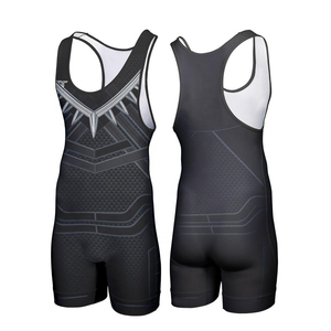 Men's Custom Made Power Lift Gym Training Martial Arts Singlet for Weightlifting Wrestling & Sparring-Spandex/Polyester Slim-Fit - Product Image 2