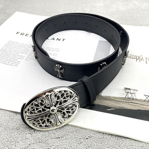 Ceinture automatique vintage en cuir de vachette noir massif avec boucle rectangulaire en cuivre, largeur 3,5 cm, longueur 110 cm, durable, design décontracté pour homme - Product Image 5