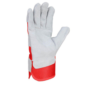 Guantes de Seguridad de Cuero Vacuno de Buena Calidad para Uso Mecánico y Eléctrico, Guantes de Trabajo de Látex y Algodón al por Mayor - Product Image 3