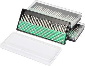 Juego de 30 piezas de puntos montados en diamantes, rebabas talladas en diamantes OEM personalizables - Product Image 1