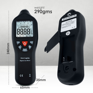 Digital Lux Meter <b>Light</b> <b>Sensor</b> Tester with Data Logging Function 0-200000 Lux Detachable <b>Sensor</b> Black - Product Image 6