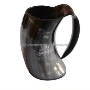 Alta demanda, venta al por mayor, alto grado, pulido, impermeable, personalizable, cuerno de Búfalo, hecho a mano, estilo Animal, taza para beber cerveza - Product Image 2