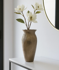 Export Quality Luxury Hand Carved Durable Lightweight Metal Flower Vase for Rustic Weddings <b>Centrepiece</b> Events Best Price - Product Image 1