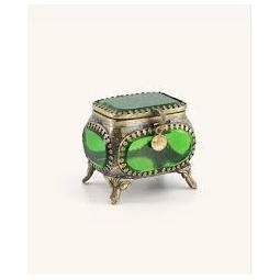 Boîtes à bijoux modernes en laiton et verre biseauté, vente en gros |   Écrins à bijoux personnalisés faits à la main de qualité supérieure, couleur et taille au choix, pour offrir en cadeau - Product Image 5