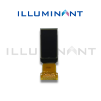 Pantalla OLED Monocromática de 0.78 Pulgadas, Blanca, PMOLED 128x80, 12.13x23.6x1.22, 4 Cables, SPI, FPC, Conector SH1107, 220 Cd/m2, COG, Iluminante