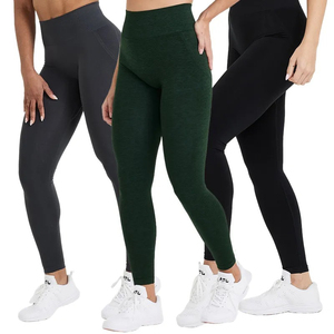 Women's High Waist Slimming Breathable Spandex/<b>Nylon</b> Gym Fitness Sweat Pants <b>Leggings</b> for Exercise - Product Image 6