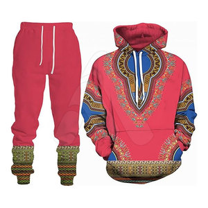Ensemble de survêtement sportif pour homme, taille plus, respirant, à capuche, pour la course à pied, de haute qualité, 100% coton, imprimé, OEM - Product Image 2