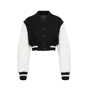 <b>Top</b> Trending Design Hot Selling Women Crop Varsity Jacket <b>High</b> Quality Wholesale Casual Jacket Customized Logo Printing Women - Product Image 6