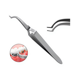 Pinza para Tubo Bucal de Brackets Linguales, Instrumento Dental Manual de Acero Inoxidable de Grado Alemán, Precisión Certificada CE - Product Image 1