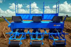 Sembradora de Caña de Azúcar Digital Sabin de 3 Filas con Bomba de Engranajes Motorizada - Alta Capacidad, 120+ HP, Conexión Hidráulica de Tres Puntos para Tractor - Product Image 3