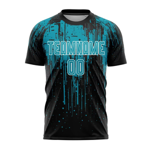 Camiseta de Fútbol Edición Fan, Top de Entrenamiento de Manga Corta, 100% Poliéster Transpirable, Cuello Redondo - Product Image 2