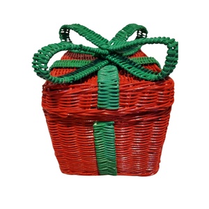 <b>Christmas</b> Decor Rattan Gift <b>Box</b>, Gift <b>Hamper</b>, Tree Ornaments Vietnam Supplies Handicraft Wholesale Vietnam - Product Image 1