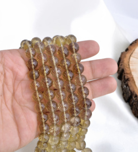 ลูกปัดหินควอตซ์ทรงกลมธรรมชาติ ขนาด 16 นิ้ว สำหรับทำเครื่องประดับอัญมณีชั้นดี - Product Image 6