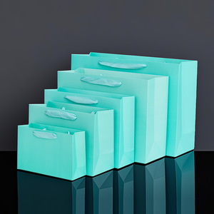 Sacs en papier kraft imprimés avec logo personnalisé, sacs d'emballage cadeau laminés en couleur, vente en gros - Product Image 6