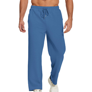 Custom Solid Color Sweatpants For Men's Heavyweight 100$ Cotton Blend Material Durable Relaxed Fit Sweatpants Durable <b>Trousers</b> - Product Image 6