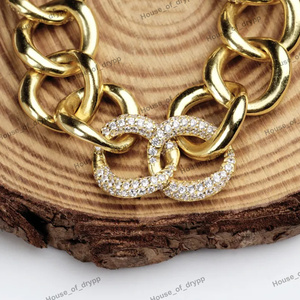 สร้อยข้อมือเงินแท้ 925 แบบ Cuban Link ประดับเพชร VVS Moissanite สไตล์ฮิปฮอป สำหรับผู้หญิง - Product Image 3