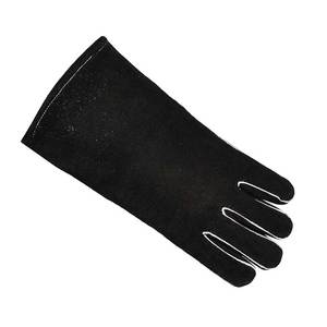 Gants de sécurité en cuir, longueur poignet, thermiques, non doublés, noirs, unis, pour usage extérieur en hiver - Product Image 5
