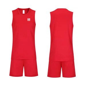 Tenue de sport de volley-ball haut de gamme, tissu léger, jersey et short respirants pour l'entraînement en équipe et les matchs. - Product Image 1