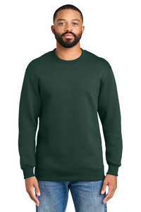 Sweat-shirt à col rond pour homme, 100% coton, couleur unie, coupe classique, pull décontracté, tissu tricoté d'hiver, HSI anti-rétrécissement, doublé - Product Image 1