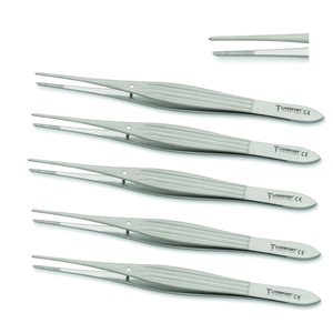Juego Premium de 5 Pinzas de Disección McIndoes Sin Dientes de 15 cm, Pinzas para Cirugía Plástica Facial, Instrumentos Quirúrgicos de Acero Inoxidable - Product Image 1