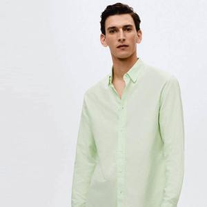 Chemises pour hommes sur mesure en gros, chemises en flanelle à manches longues, à carreaux, respirantes, en coton et polyester, chemises décontractées pour hommes - Product Image 2