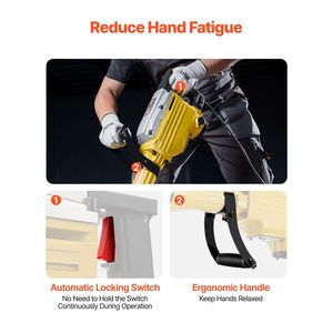 2200W 1350 BPM Heavy Duty Electric Jack Hammer Concrete Breaker with 4pcs <b>Chisels</b> Bit Glov <b>Power</b> Rotary Hammers-Demolition - Product Image 6