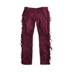 New Arrival Custom Logo And Color Men <b>Fringe</b> Suede Leather Pants Western Cowboy Pants Low Moq <b>Top</b> Selling Fashion Wear - Product Image 2