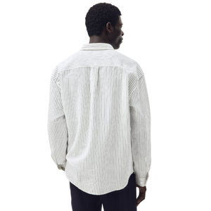 Camisa de Manga Larga para Hombre, Corte Holgado, Casual, con Botones al Frente, Cuello Tejido, Bolsillo en el Pecho, Personalizable OEM ODM, Ropa al por Mayor - Product Image 3