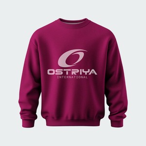 2026 Winter Men's Pullover Sweatshirt 100% Cotton Fleece Crew Neck Lightweight Comfortable Fabric Breathable Regular Fit - Product Image 2