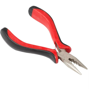 Pince de pose et de retrait d'extensions capillaires à kératine pré-collée en métal, outil professionnel pour extensions à pointe personnalisée et trames - Product Image 1