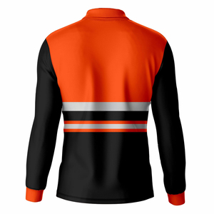 Chemises Polo de Travail à Manches Longues pour Hommes, Personnalisées en Gros, Bicolores, Haute Visibilité, Respirantes, Certifiées CE - Product Image 2