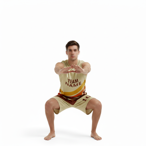 2026 Custom Heat Transfer Printed Breathable Summer Men Basketball Uniform <b>Sets</b> Latest Style Basketball Jersey & Short <b>Set</b> - Product Image 3
