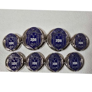 Zeta Phi Beta Custom Metal <b>Buttons</b> Greek Letter Style Sorority Inspired Design Durable Alloy Blazer <b>Buttons</b> Uniform Accessories - Product Image 3