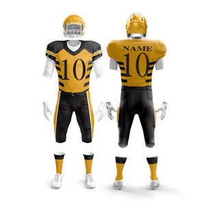 Maillot de football américain personnalisé confortable pour homme, logo frontal, haute qualité, en Spandex/Coton/Bambou respirant, imprimé par sublimation - Product Image 1