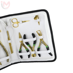 Professional Stainless Steel Micro Link Plier Keratin Bond Cutter 3-Hole Crimping <b>Tool</b> Loop Hook <b>Threading</b> <b>Tool</b> Styling Comb - Product Image 3