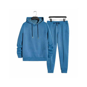 Premium <b>Men's</b> Tracksuit Set Sky Blue Hoodie Jogger 2 Piece <b>Pullover</b> Sweatpants Drawstring Casual Sportswear Gym Workout - Product Image 6