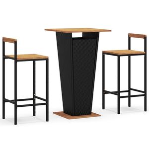 Conjunto de Muebles de Bar para Jardín en Negro - Product Image 2