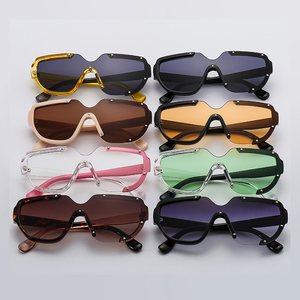 แว่นตาแฟชั่นสุดฮิตปี 2025 เลนส์ชิ้นเดียว สำหรับผู้ชายและผู้หญิง ป้องกันรังสียูวี 400 - Product Image 3