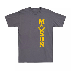 Camiseta Masónica Vintage para Hombre con Símbolo de Compás y Escuadra de Masones, Camiseta de Manga Corta de Alta Calidad Hecha a Medida - Product Image 6