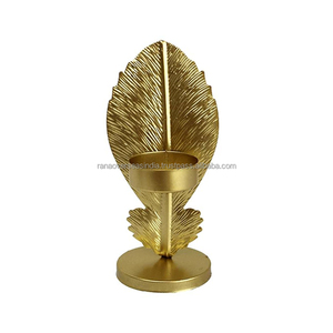 Portavelas de hierro chapado en oro con clase, calidad superior, perfecto para bodas, hogar y eventos en diversos tamaños y estilos - Product Image 4