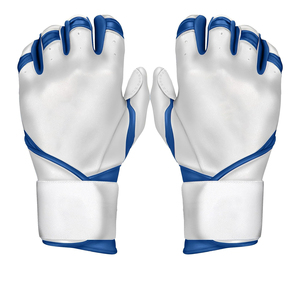 Guantes de béisbol de cuero genuino con puño largo para adultos y jóvenes, guantes de béisbol a precio económico, diseña tus propios guantes de bateo. - Product Image 6