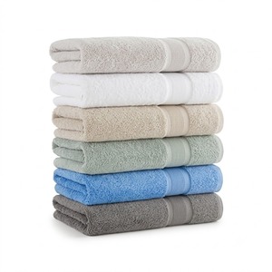 Juego de toallas de baño de lujo para hotel, 100% algodón peinado, 500GSM, borde dobby, toalla de rizo, proveedor al por mayor para spa y resort. - Product Image 3